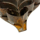 Striking and Uncommon Antique Soldered Tin Leaf Cutter (Presumed for Making Glass Domed Wax Flowers)