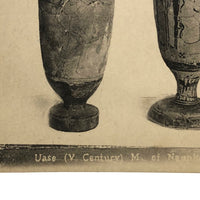 Set of 5 Antique Photogravure Postcards from National Archeological Museum at Athens