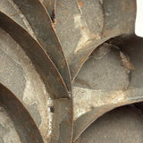 Striking and Uncommon Antique Soldered Tin Leaf Cutter (Presumed for Making Glass Domed Wax Flowers)