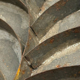 Striking and Uncommon Antique Soldered Tin Leaf Cutter (Presumed for Making Glass Domed Wax Flowers)