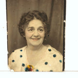Woman in Polka Dots, Wonderful Hand-painted Photobooth Photo