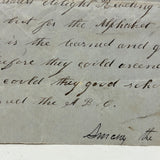 Ode to the Alphabet, Earlier 19th Century Manuscript Tribute to the Useful, Pleasant, and Ever-Unfolding A,B,C's