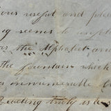 Ode to the Alphabet, Earlier 19th Century Manuscript Tribute to the Useful, Pleasant, and Ever-Unfolding A,B,C's