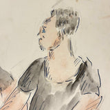 Pair of Dancers, Adelaide Lawson Gaylor Watercolor, c. 1930s