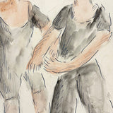 Pair of Dancers, Adelaide Lawson Gaylor Watercolor, c. 1930s