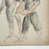 Pair of Dancers, Adelaide Lawson Gaylor Watercolor, c. 1930s