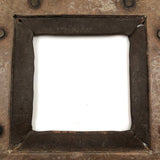 Antique Board and Rubber Found Object (Square Frame)