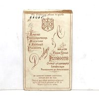 Studious Looking Young Man in Salvation Army Sweater, Antique CDV