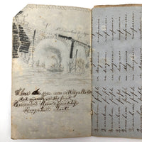 June Chase's 1850s Notebook / Sketchbook, Boston MA