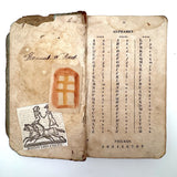 Hannah Reed's 1833 Emerson (Boston) Speller with Upside Down Covers and Delights Inside, Just As Found