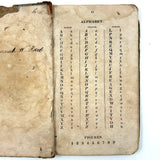 Hannah Reed's 1833 Emerson (Boston) Speller with Upside Down Covers and Delights Inside, Just As Found