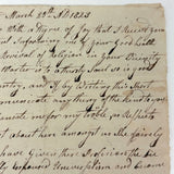 Woe Against "That Sodom of New England", Impassioned Second Great Awakening Era Letter from Free Will Baptist Leader Samuel Steere (RI) to Nephew James (NY)