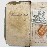 Hannah Reed's 1833 Emerson (Boston) Speller with Upside Down Covers and Delights Inside, Just As Found