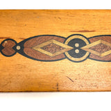 Handsome and Useful c. 1940s Pencil Box with Deco Faux Inlay Graphic