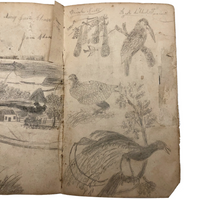 June Chase's 1850s Notebook / Sketchbook, Boston MA