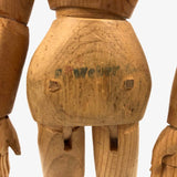 Hand-carved Articulated Mannequin with Bright Eyes and Two Mended (Now Stiff!) Joints