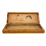 Handsome and Useful c. 1940s Pencil Box with Deco Faux Inlay Graphic