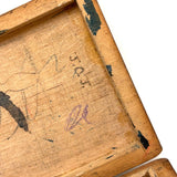 Handsome and Useful c. 1940s Pencil Box with Deco Faux Inlay Graphic