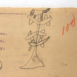 Make Happy Look Up at Tree, Laverne’s 100% Excellent Graphite School Drawing