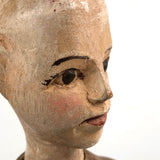 Hand-carved Articulated Mannequin with Bright Eyes and Two Mended (Now Stiff!) Joints