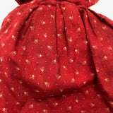 Wonderful Old Folk Art Topsy Turvy Doll with Embroidered Face and Calico Dress