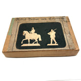 Scarce Werner & Schuman German Embossed Die-Cut Soldiers Set with Stands, Late 19th Century