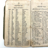 Hannah Reed's 1833 Emerson (Boston) Speller with Upside Down Covers and Delights Inside, Just As Found