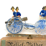 Scarce Werner & Schuman German Embossed Die-Cut Soldiers Set with Stands, Late 19th Century