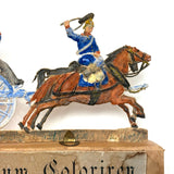 Scarce Werner & Schuman German Embossed Die-Cut Soldiers Set with Stands, Late 19th Century