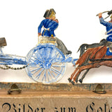 Scarce Werner & Schuman German Embossed Die-Cut Soldiers Set with Stands, Late 19th Century