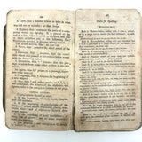 Hannah Reed's 1833 Emerson (Boston) Speller with Upside Down Covers and Delights Inside, Just As Found