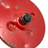 Super Graphic and Colorful Pair of Old Tin Spinning Tops