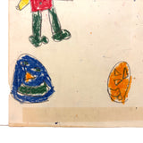 Three Figures, Five Floating Heads + House of Many Faces on Reverse