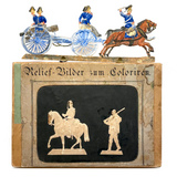 Scarce Werner & Schuman German Embossed Die-Cut Soldiers Set with Stands, Late 19th Century