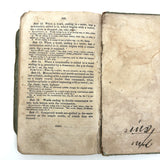 Hannah Reed's 1833 Emerson (Boston) Speller with Upside Down Covers and Delights Inside, Just As Found