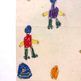 Three Figures, Five Floating Heads + House of Many Faces on Reverse