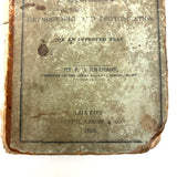 Hannah Reed's 1833 Emerson (Boston) Speller with Upside Down Covers and Delights Inside, Just As Found