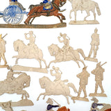 Scarce Werner & Schuman German Embossed Die-Cut Soldiers Set with Stands, Late 19th Century