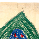 Three Figures, Five Floating Heads + House of Many Faces on Reverse