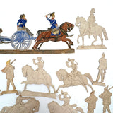 Scarce Werner & Schuman German Embossed Die-Cut Soldiers Set with Stands, Late 19th Century