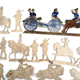 Scarce Werner & Schuman German Embossed Die-Cut Soldiers Set with Stands, Late 19th Century