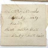 Sister Mary's Hair and More, Group of Five Victorian Hair Locks with Names