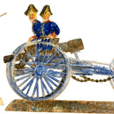 Scarce Werner & Schuman German Embossed Die-Cut Soldiers Set with Stands, Late 19th Century