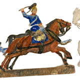 Scarce Werner & Schuman German Embossed Die-Cut Soldiers Set with Stands, Late 19th Century