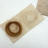 Sister Mary's Hair and More, Group of Five Victorian Hair Locks with Names