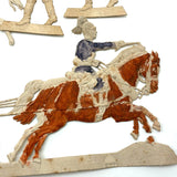 Scarce Werner & Schuman German Embossed Die-Cut Soldiers Set with Stands, Late 19th Century