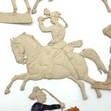 Scarce Werner & Schuman German Embossed Die-Cut Soldiers Set with Stands, Late 19th Century