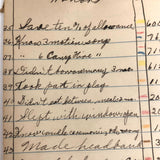 Eleanor Rees's 1923 Camp Notebook with Very Excellent Lists