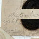 Sister Mary's Hair and More, Group of Five Victorian Hair Locks with Names