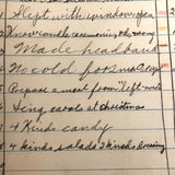 Eleanor Rees's 1923 Camp Notebook with Very Excellent Lists